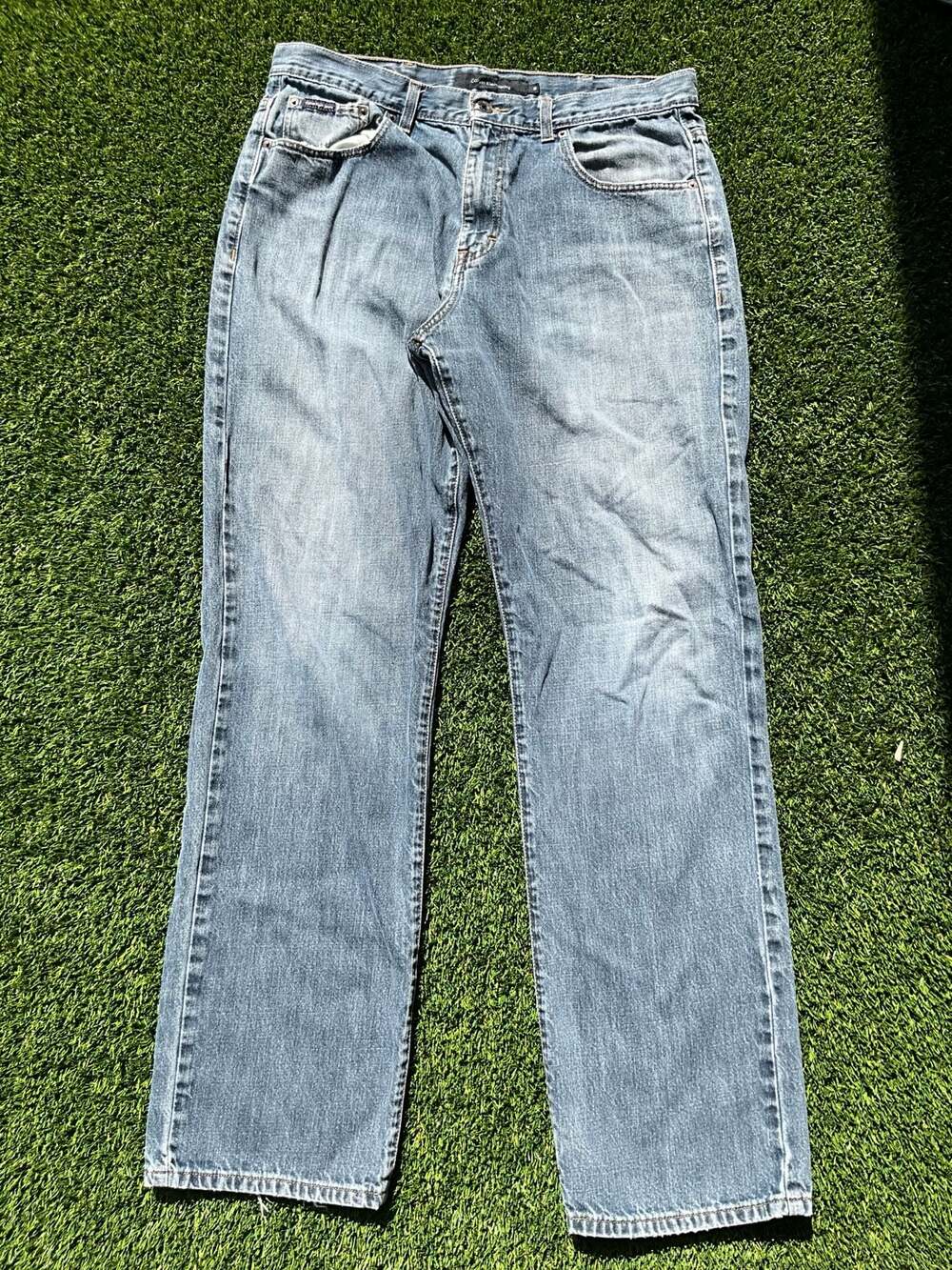 Calvin Klein Jeans Men's Relaxed Straight Leg Blue Denim Jeans